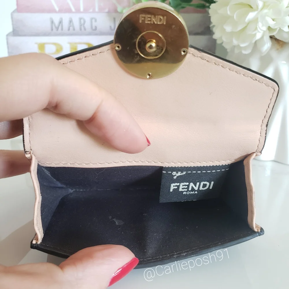 Authentic Pre-owned Fendi Zucca F Is FF Micro Trifold Compact Wallet - Picture 7 of 16